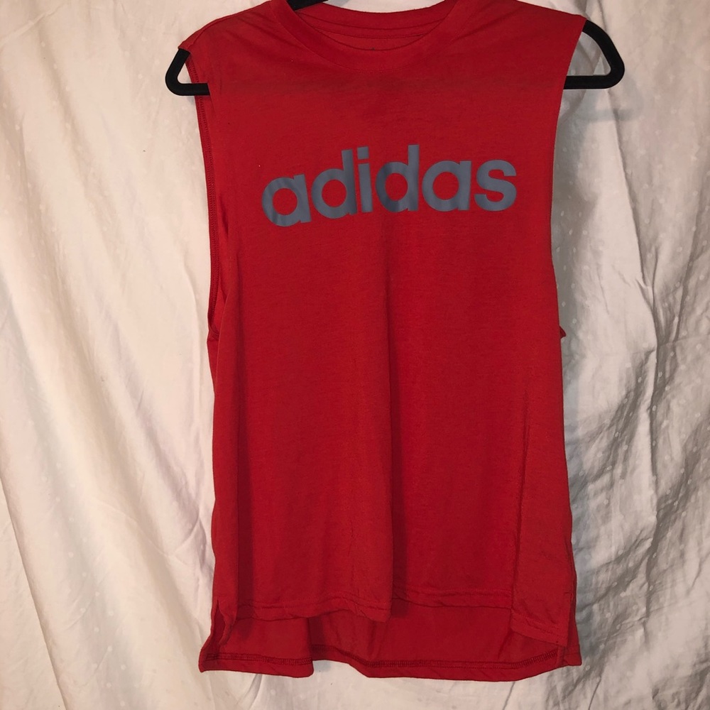 Adidas Red Muscle Shirt